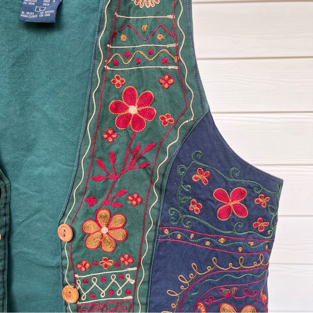 Vintage Solutions Embroidered Floral Vest - Picture 6 of 6